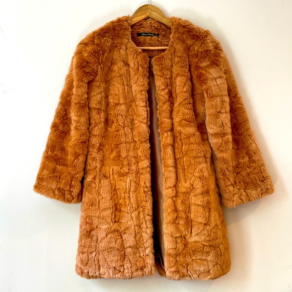 Fluffy Faux-Fur Miss Moda Coat - Picture 1 of 6